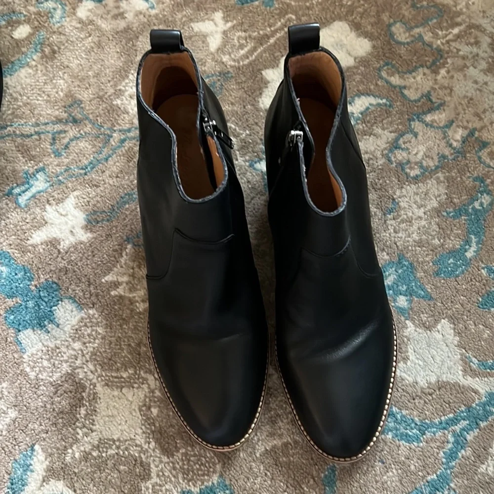 Madewell Brenner Ankle Boot sz 9.5 in Black